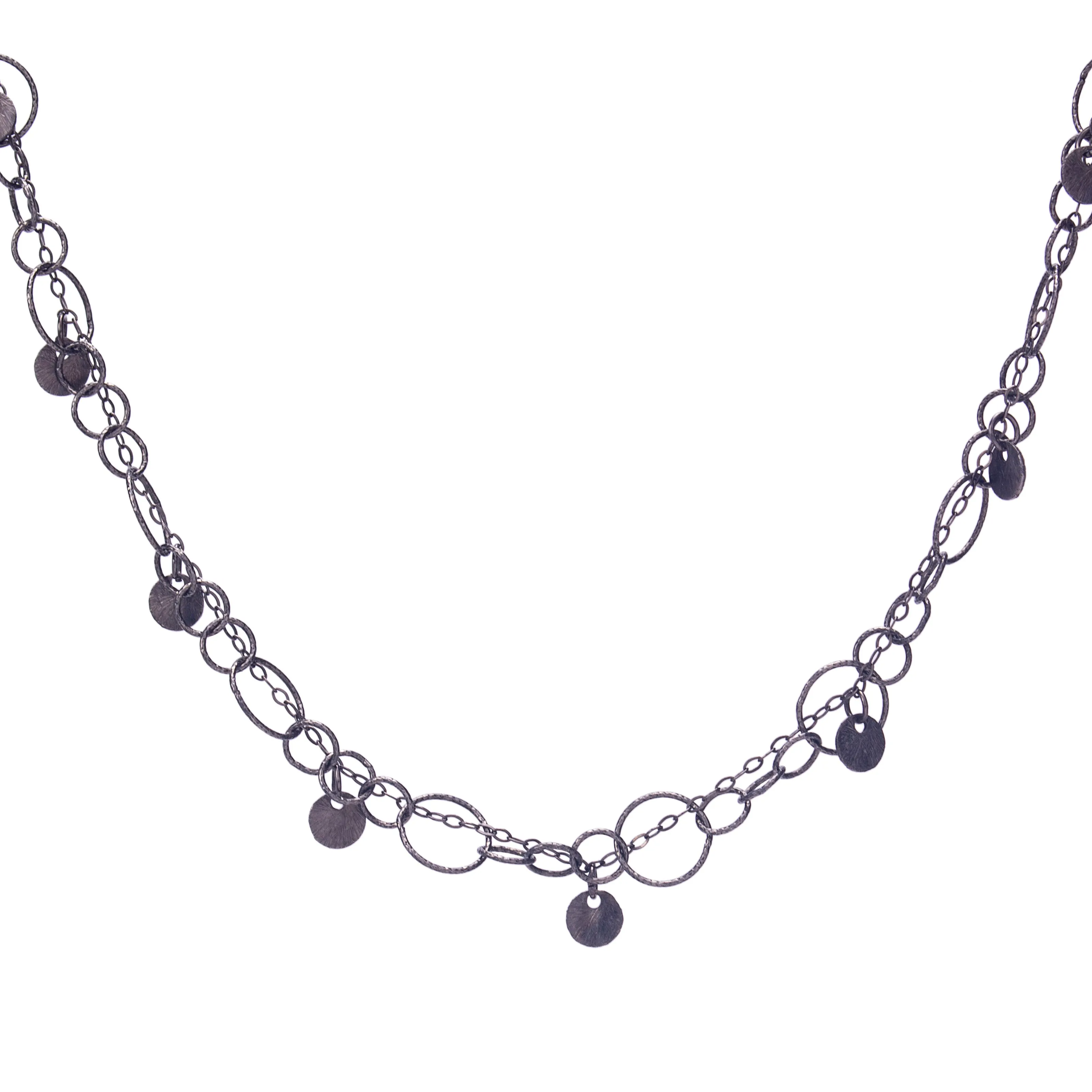 Woven Oxidized Silver Bracelet/Necklace