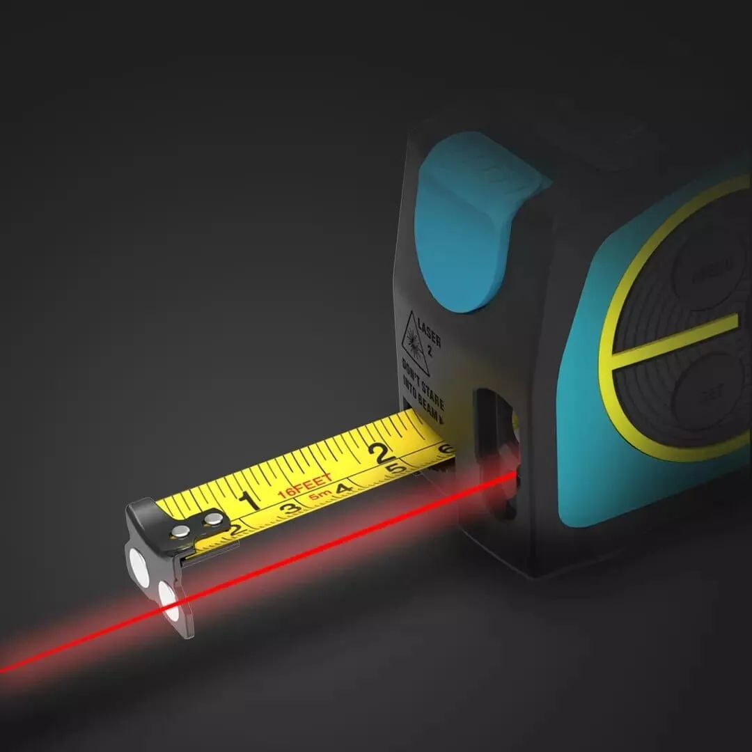 Xiaomi Mileseey DT10 Laser Rangefinder Tape Measure 2-in-1 Digital Laser Measure with LCD Digital Display,Magnetic Hook