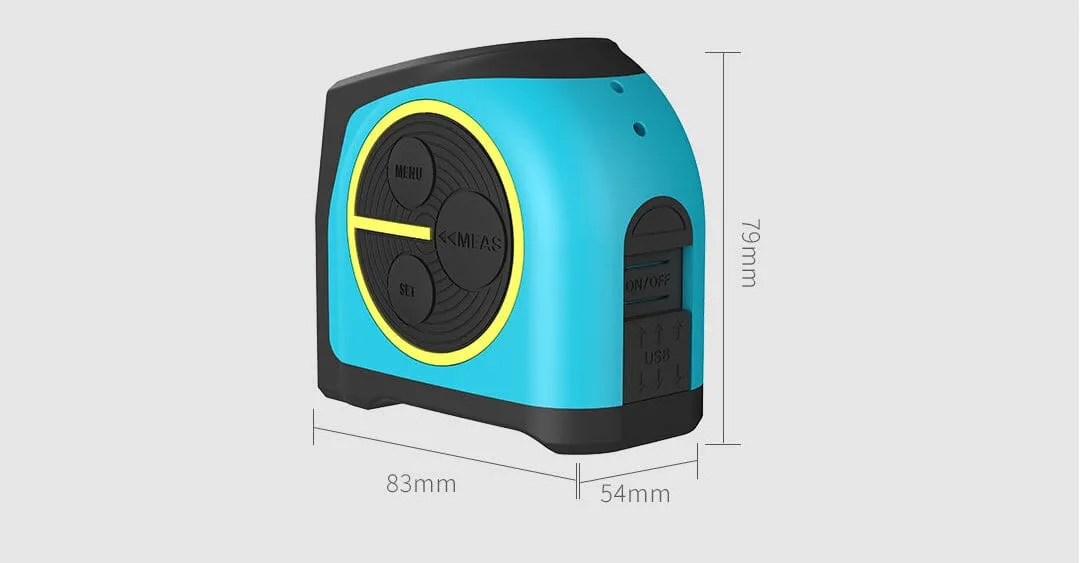 Xiaomi Mileseey DT10 Laser Rangefinder Tape Measure 2-in-1 Digital Laser Measure with LCD Digital Display,Magnetic Hook