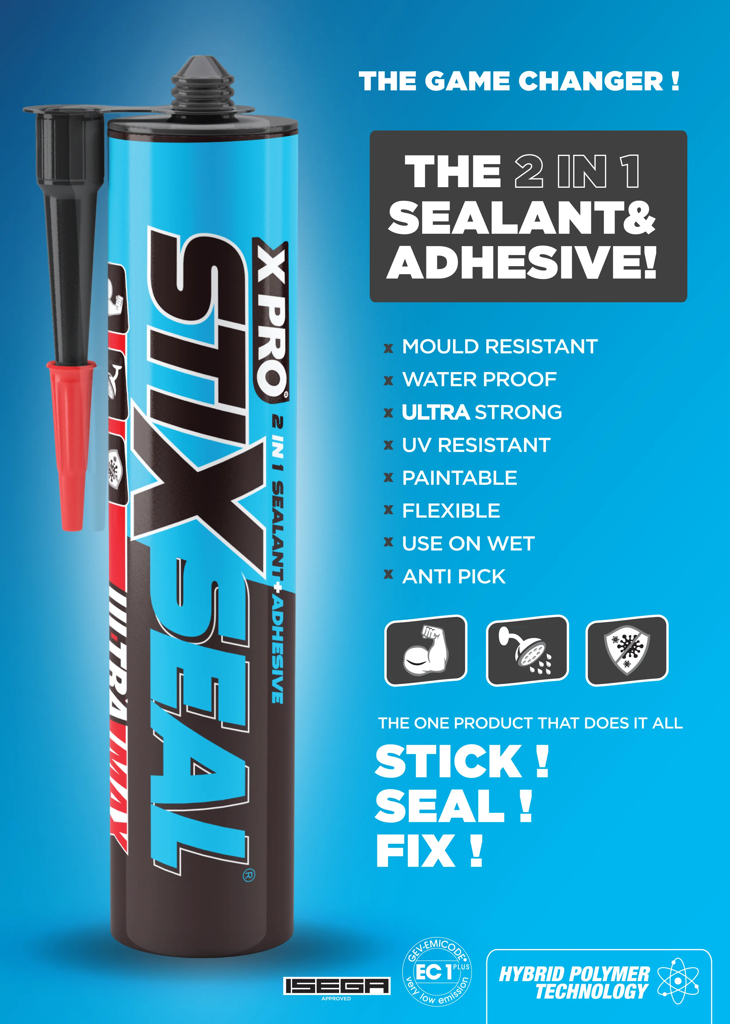 XPRO StixSeal Ultra Strong Sealant & Trade Adhesive