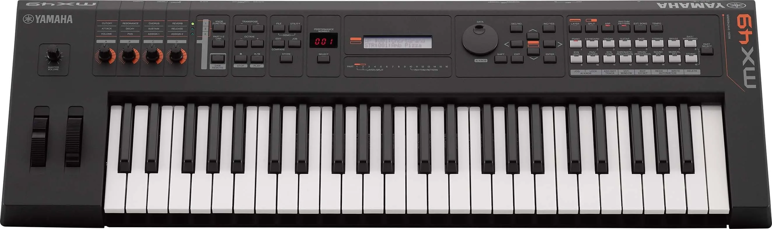 Yamaha MX49 MKII Synthesizer Keyboard 49 Keys - Black
