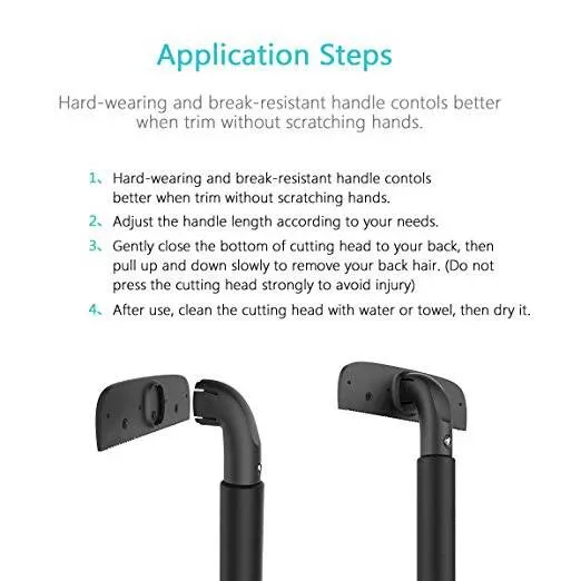 YIJIAOYUN Stretchable Back Blade, Luxury Matte Black