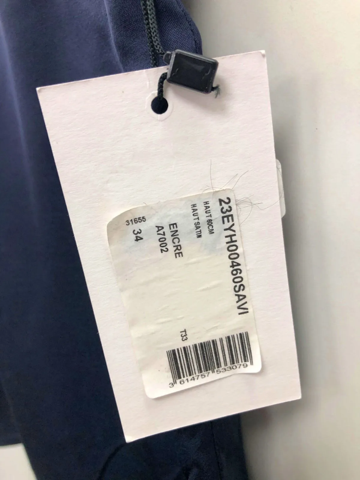 Yves Salomon Navy Top Size UK 6