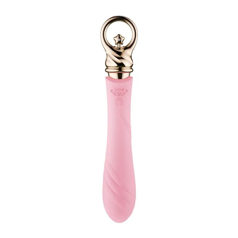 ZALO Courage Pre-Heating Rechargeable G-spot Massager Fairy Pink