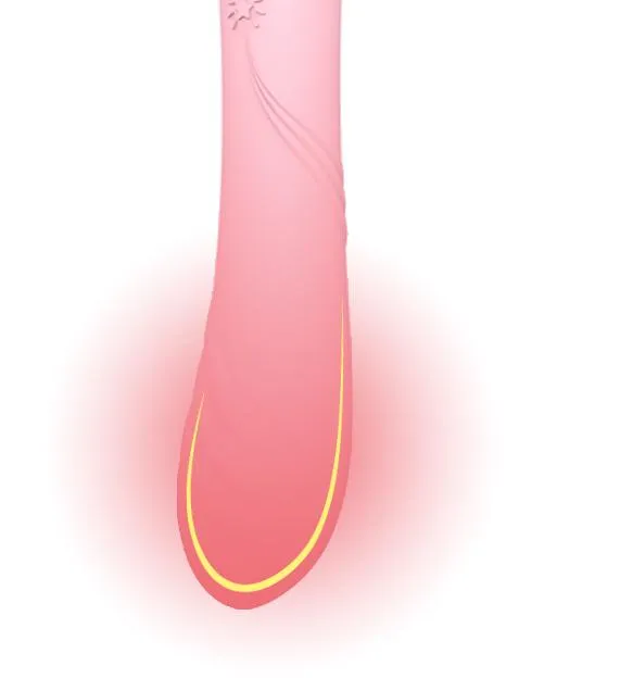 ZALO Courage Pre-Heating Rechargeable G-spot Massager Fairy Pink