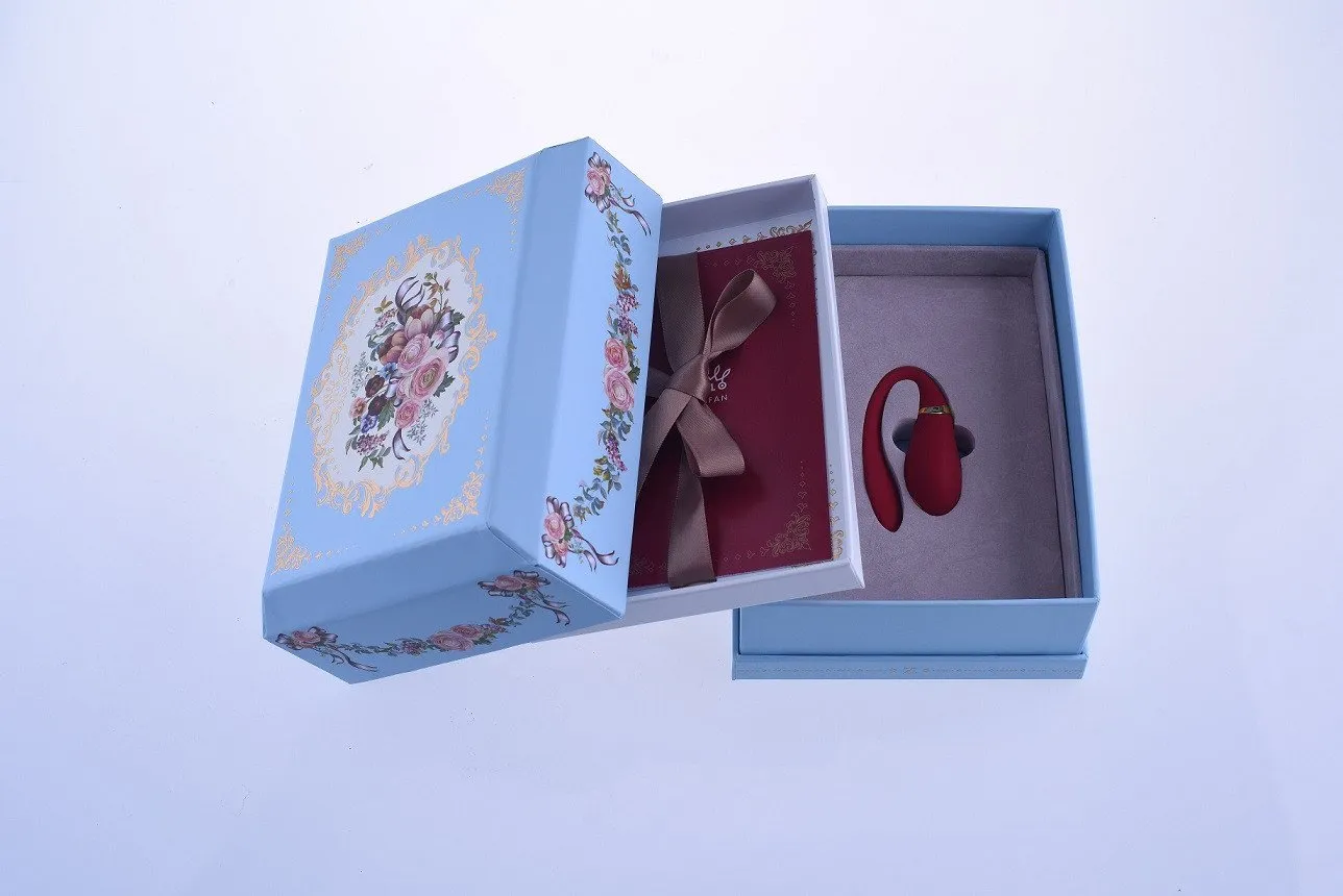 ZALO Fanfan App-controlled Rechargeable Couples Massager Bright Red