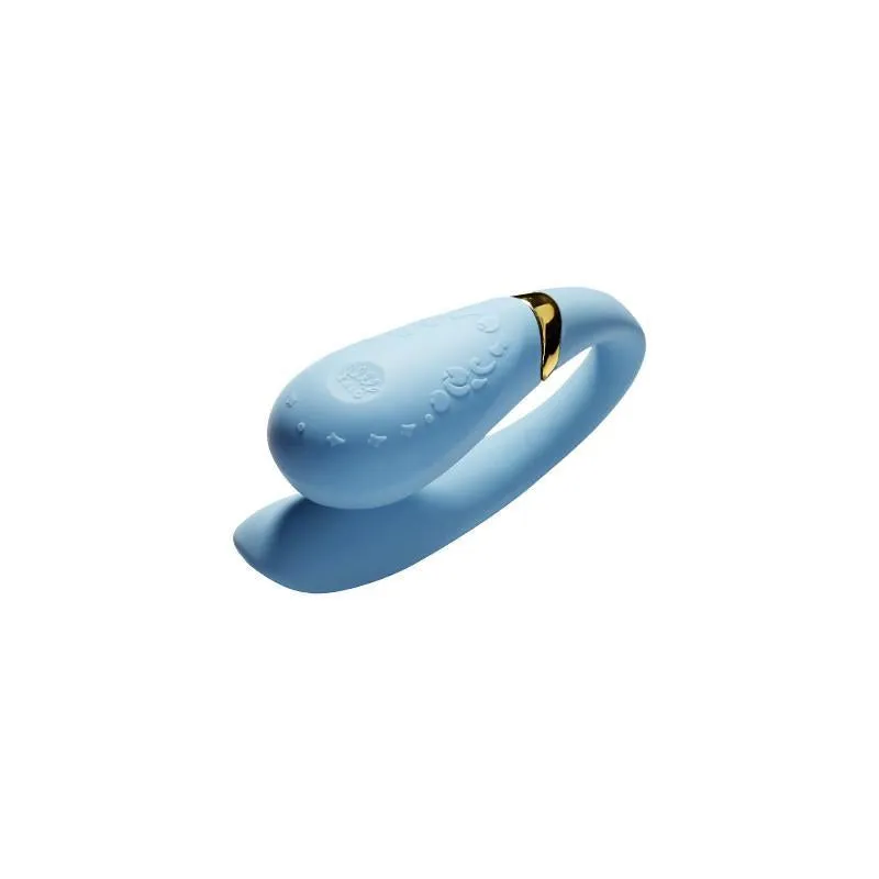 ZALO Fanfan App-controlled Rechargeable Couples Massager Royal Blue