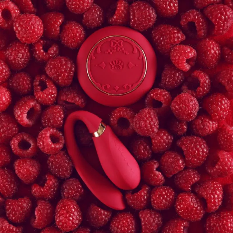 ZALO Fanfan Set Remote-Controlled Rechargeable Couples Massager Bright Red