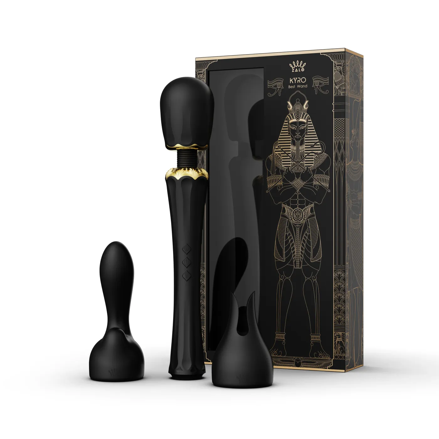 ZALO Kyro Wand Massager Obsidian Black