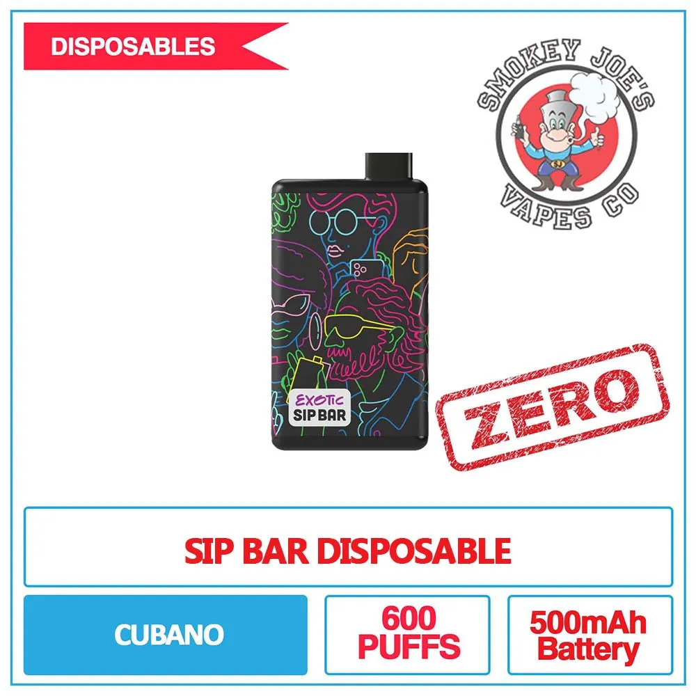 Zeltu - Exotic Sip Bar Disposable - Cubano - 0mg