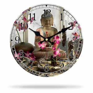 Zen Decor Buddha Wall Clock