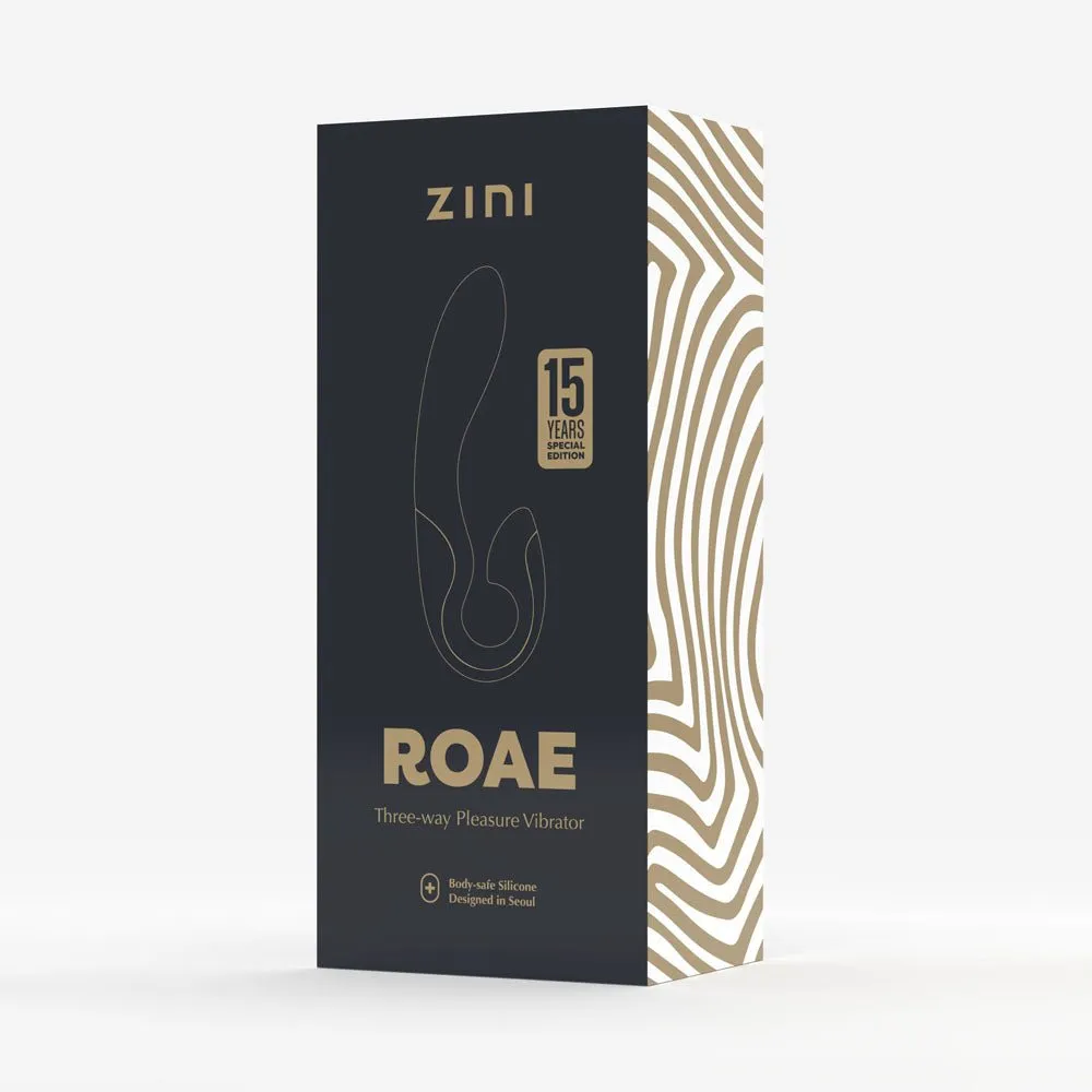 Zini Roae Special Edition Vibrator - Black/Gold
