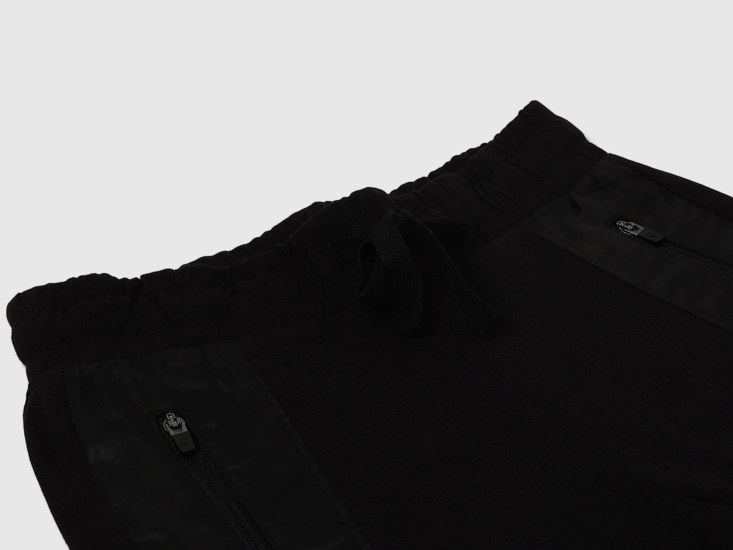Zipper & Printed Regular Fit Joggers