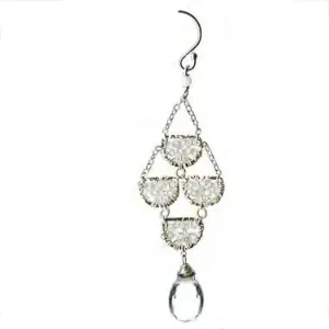 Zircon Crystal Quartz Earrings 4629 by Michelle Pressler Jewelry