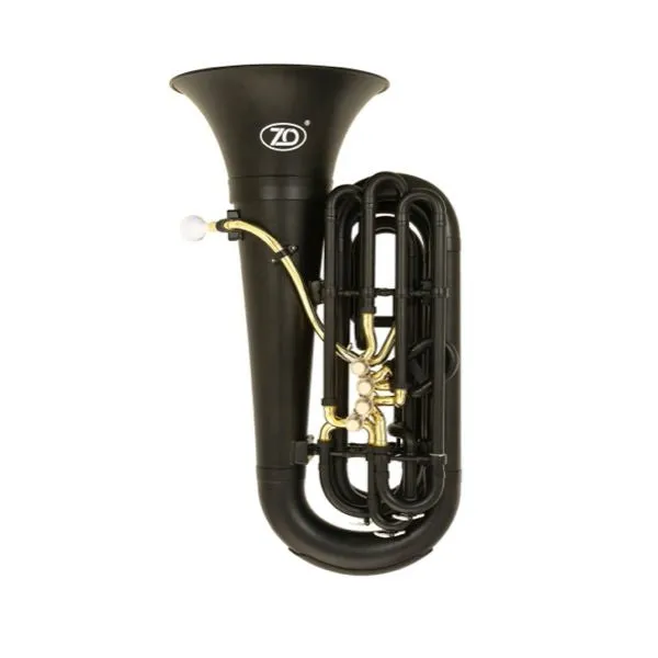 ZO Hybrid Plastic and Brass 3/4 Bb Tuba – Empire Black Finish.