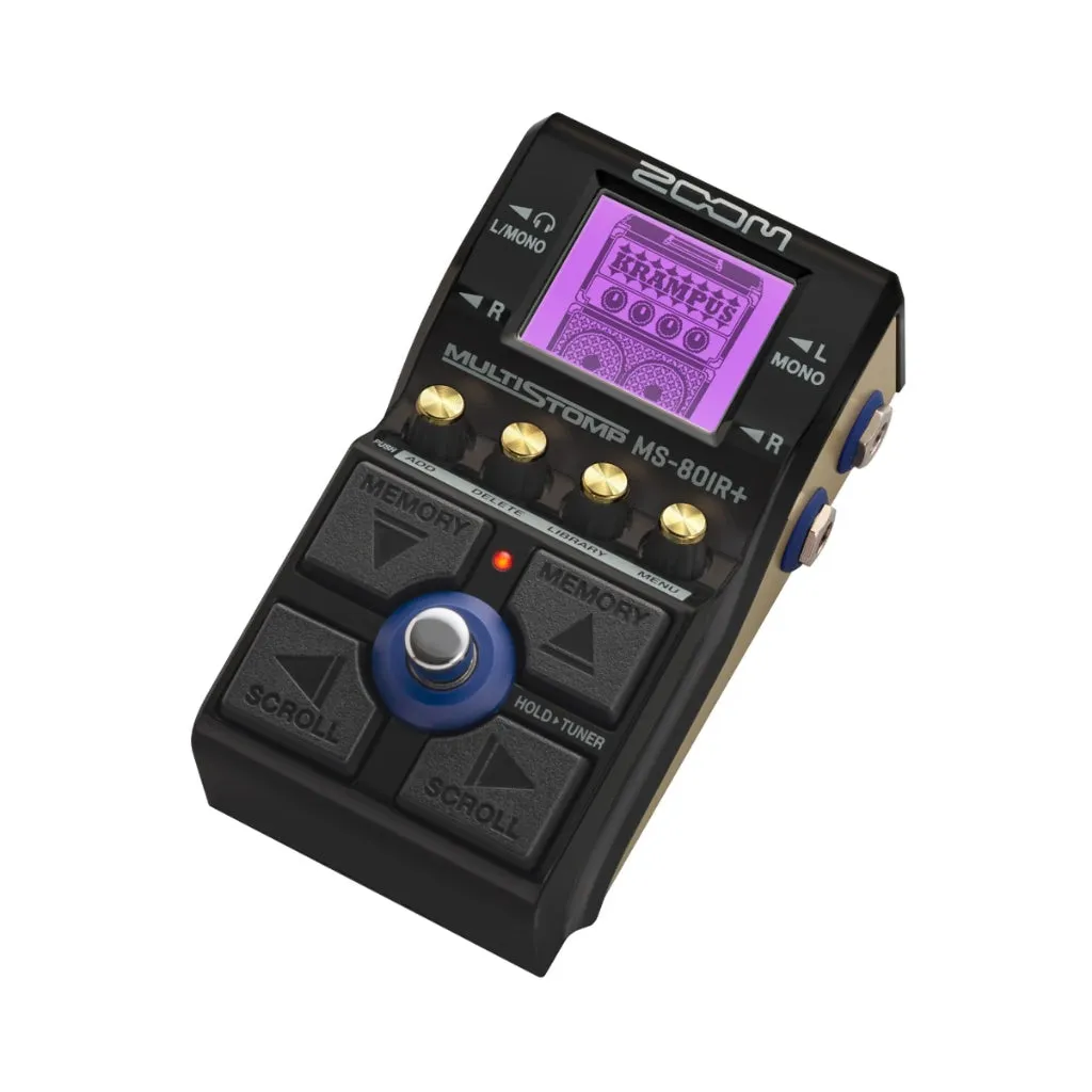 Zoom MS-80 IR  Amp Sim and Multi-Effects Amp Modeler Guitar Pedal