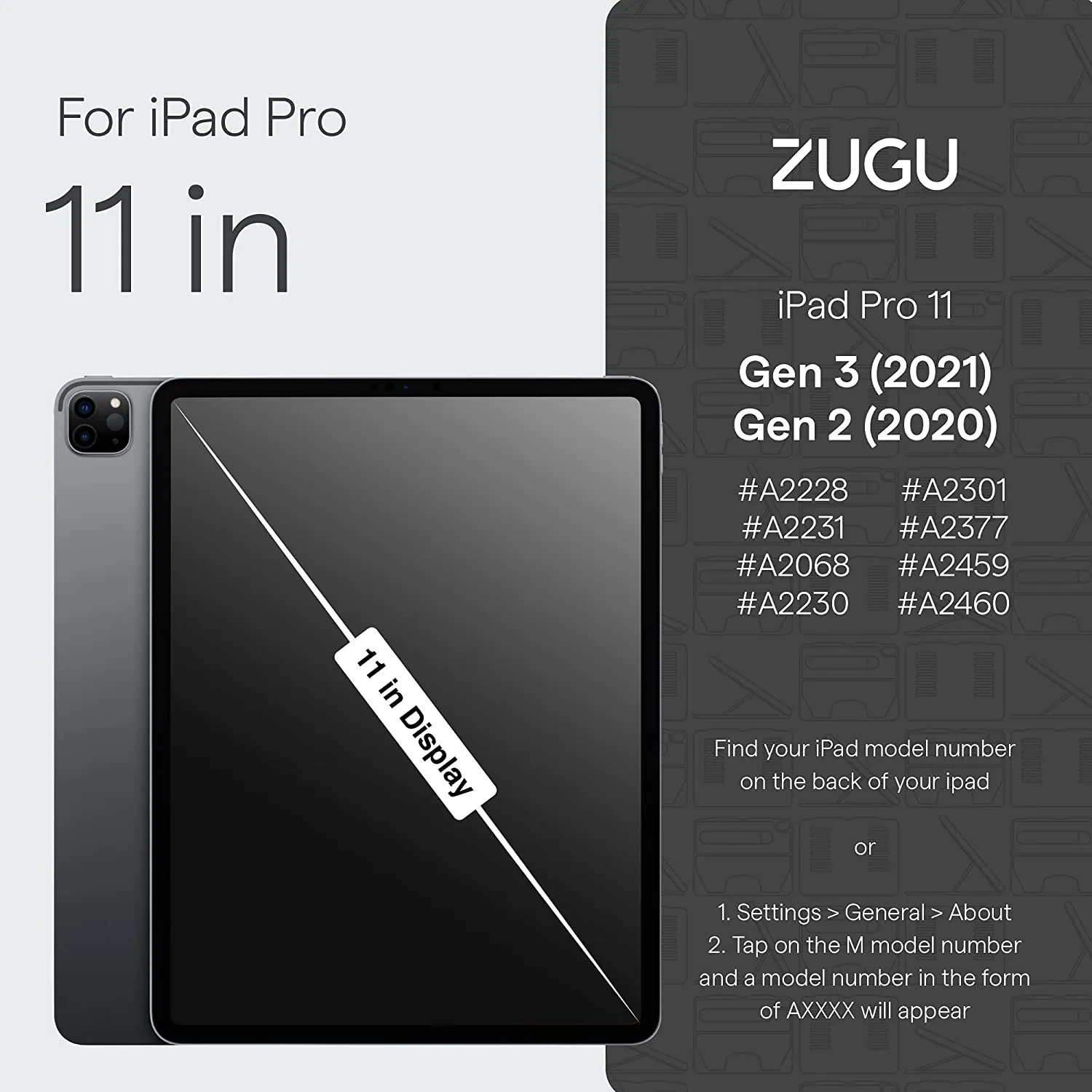Zugu Case iPad Pro 11" Gen 4/3/2/1 (2018-2022) - Colors